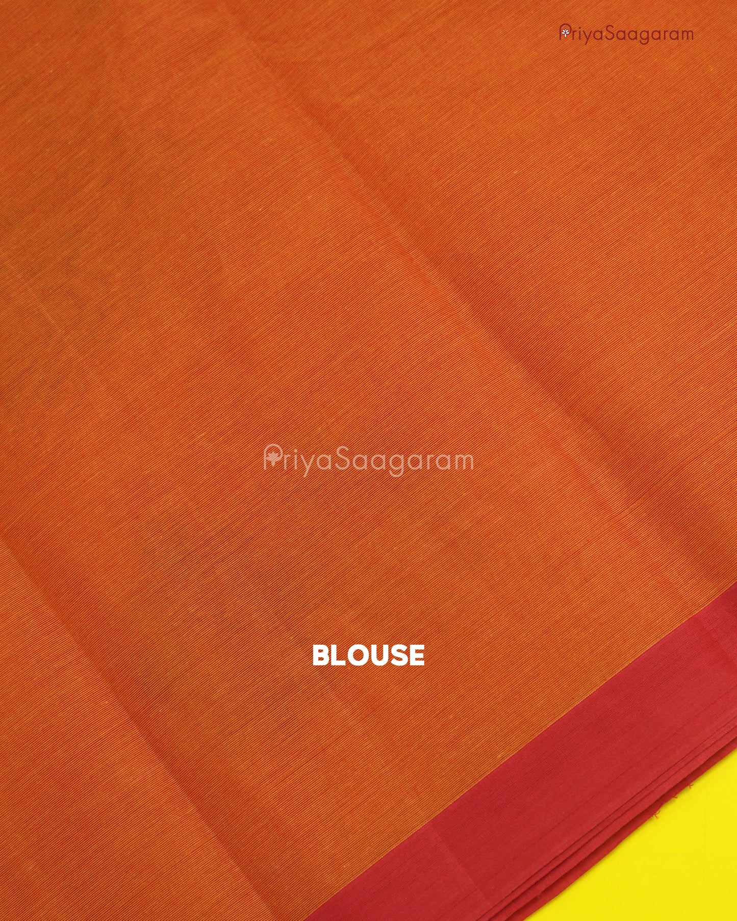 Sunshine Orange Handloom Cotton - N523
