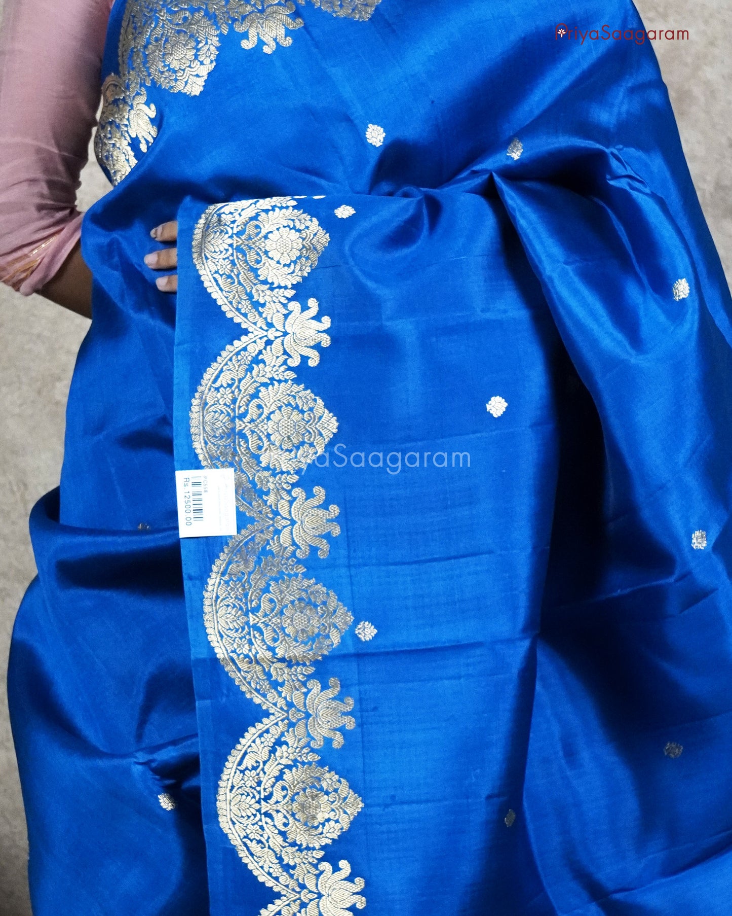 Imperial Blue Raw Mango Silk - PC558