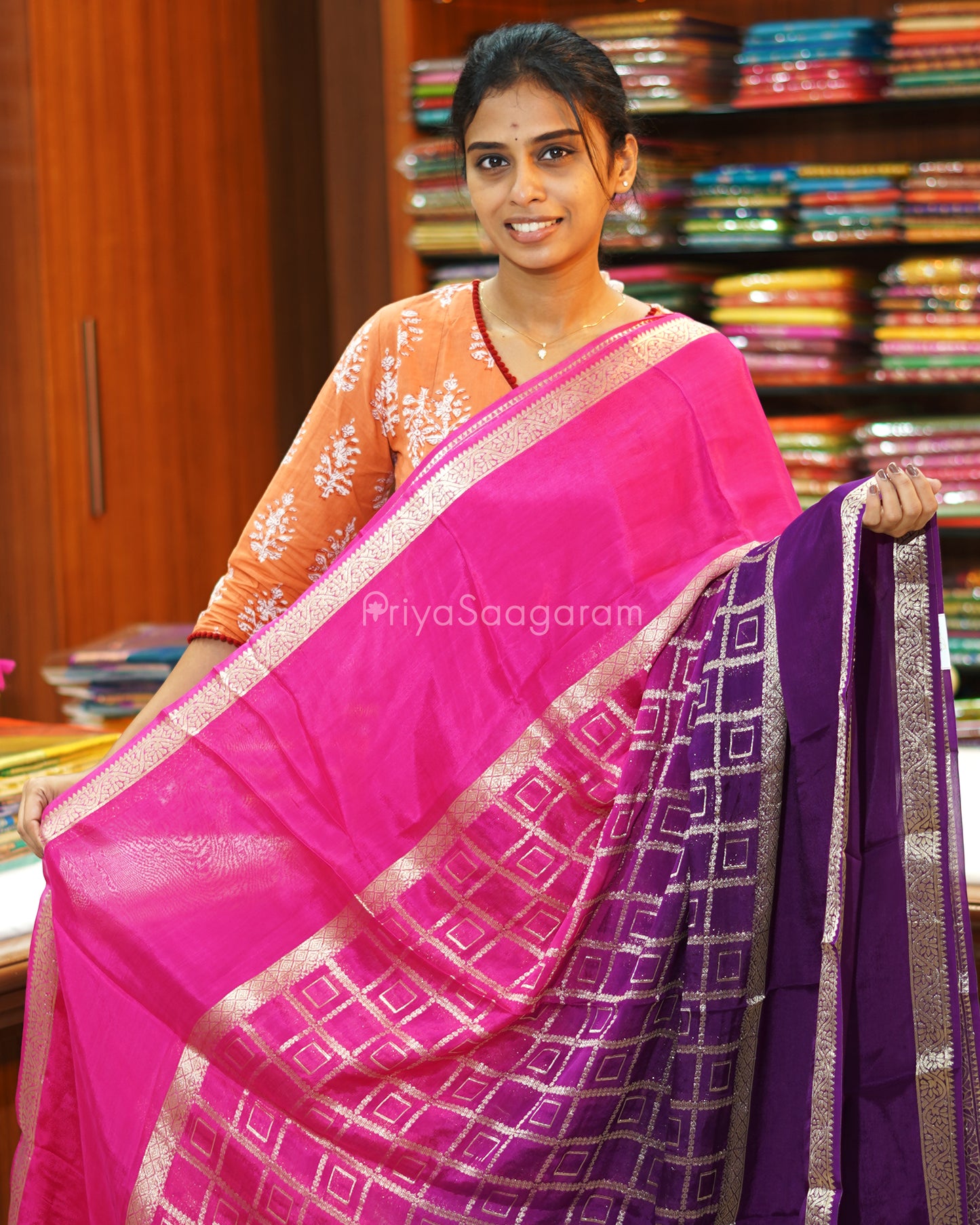 Blue Pink Russian Silk - PE365