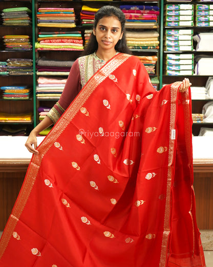 Kumkum Red Raw Mango Silk - PD4573