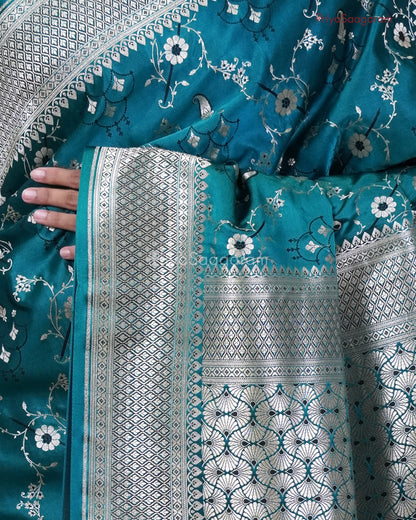 Persian Green Satin Katan - PC3636