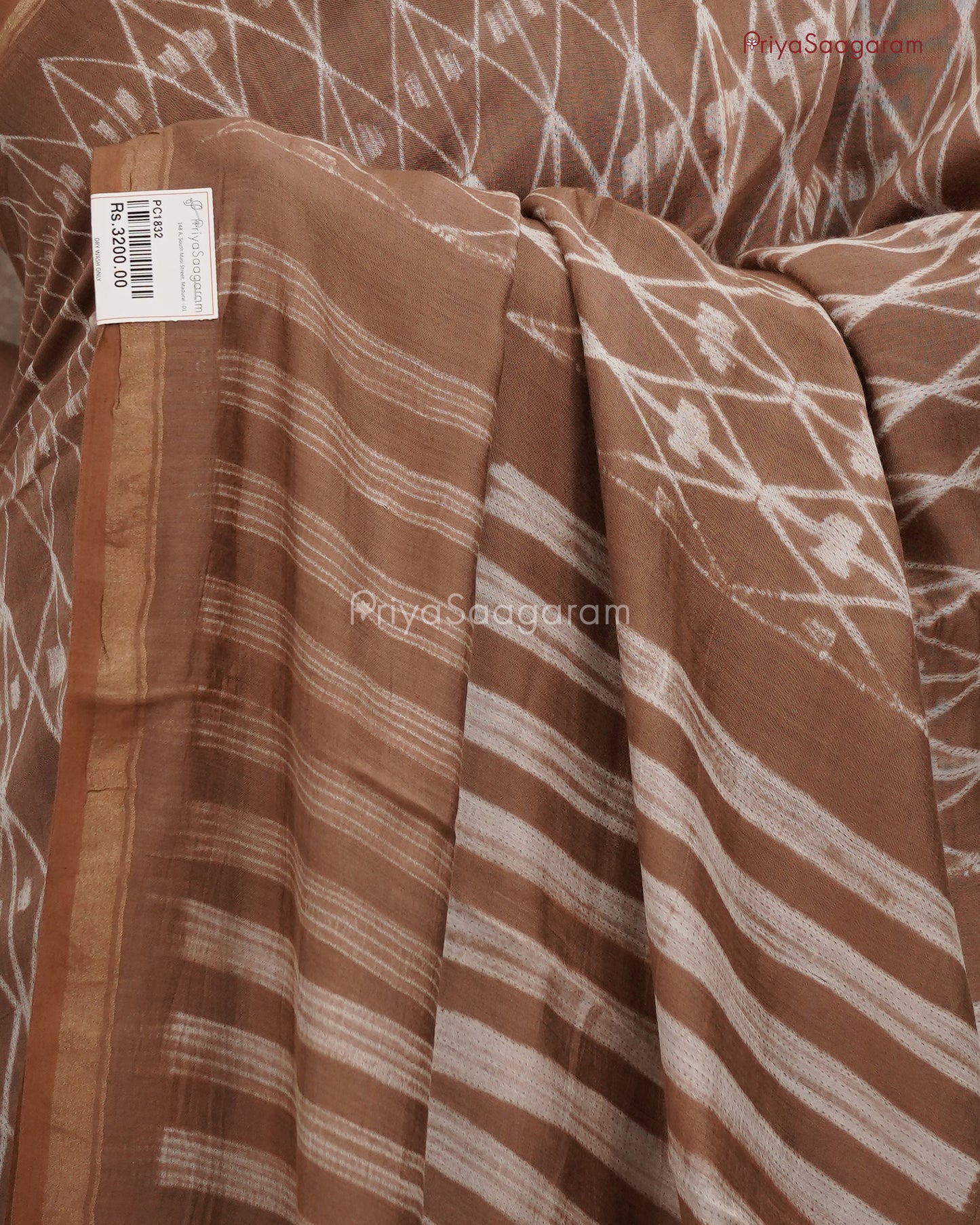 Ash Brown Chanderi - PC1832