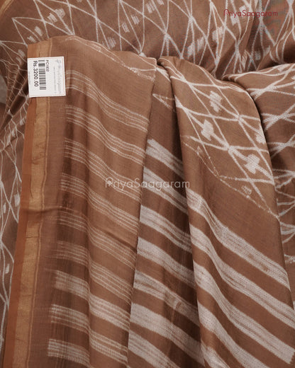 Ash Brown Chanderi - PC1832