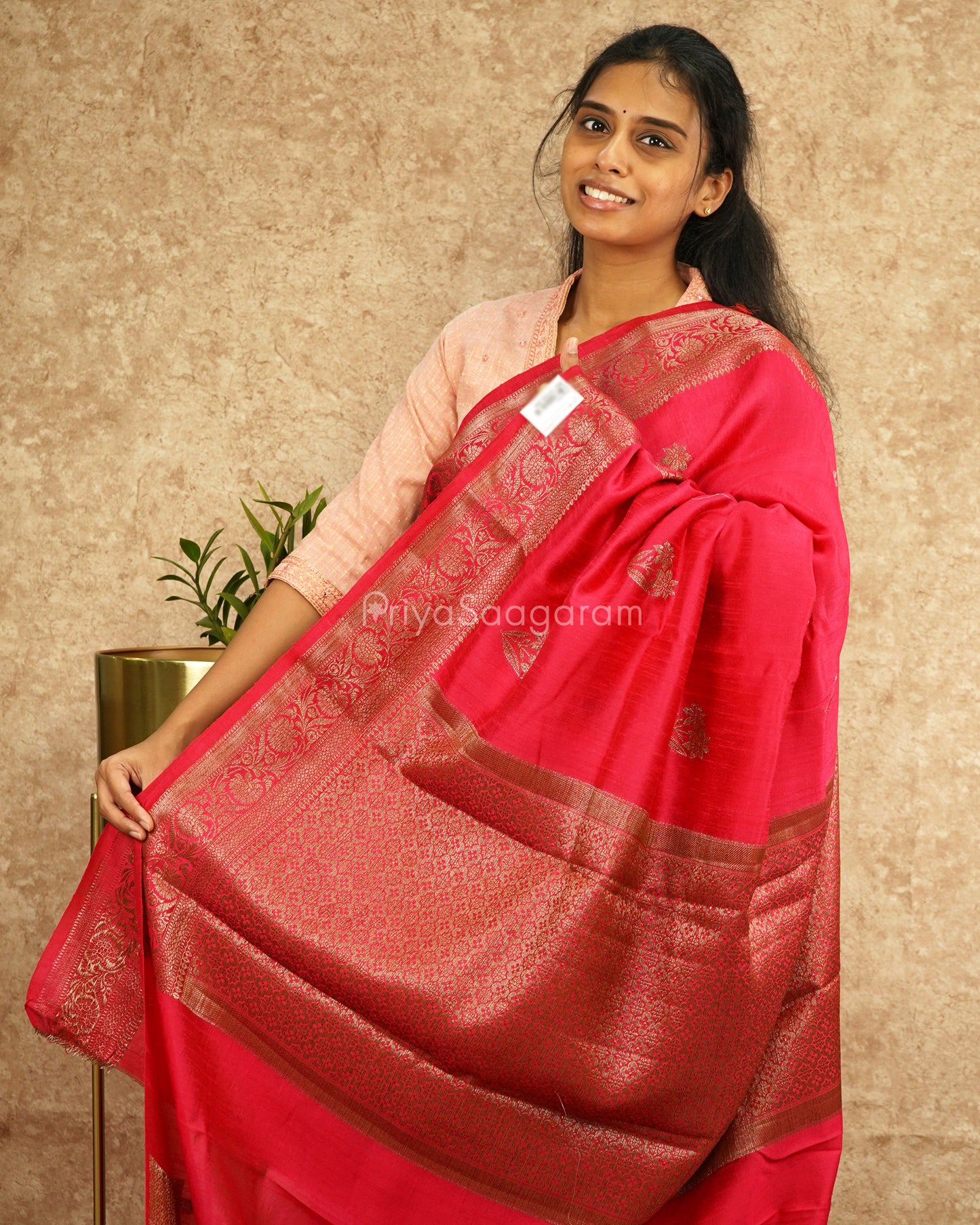 Bright Pink Matka Silk - PD4123