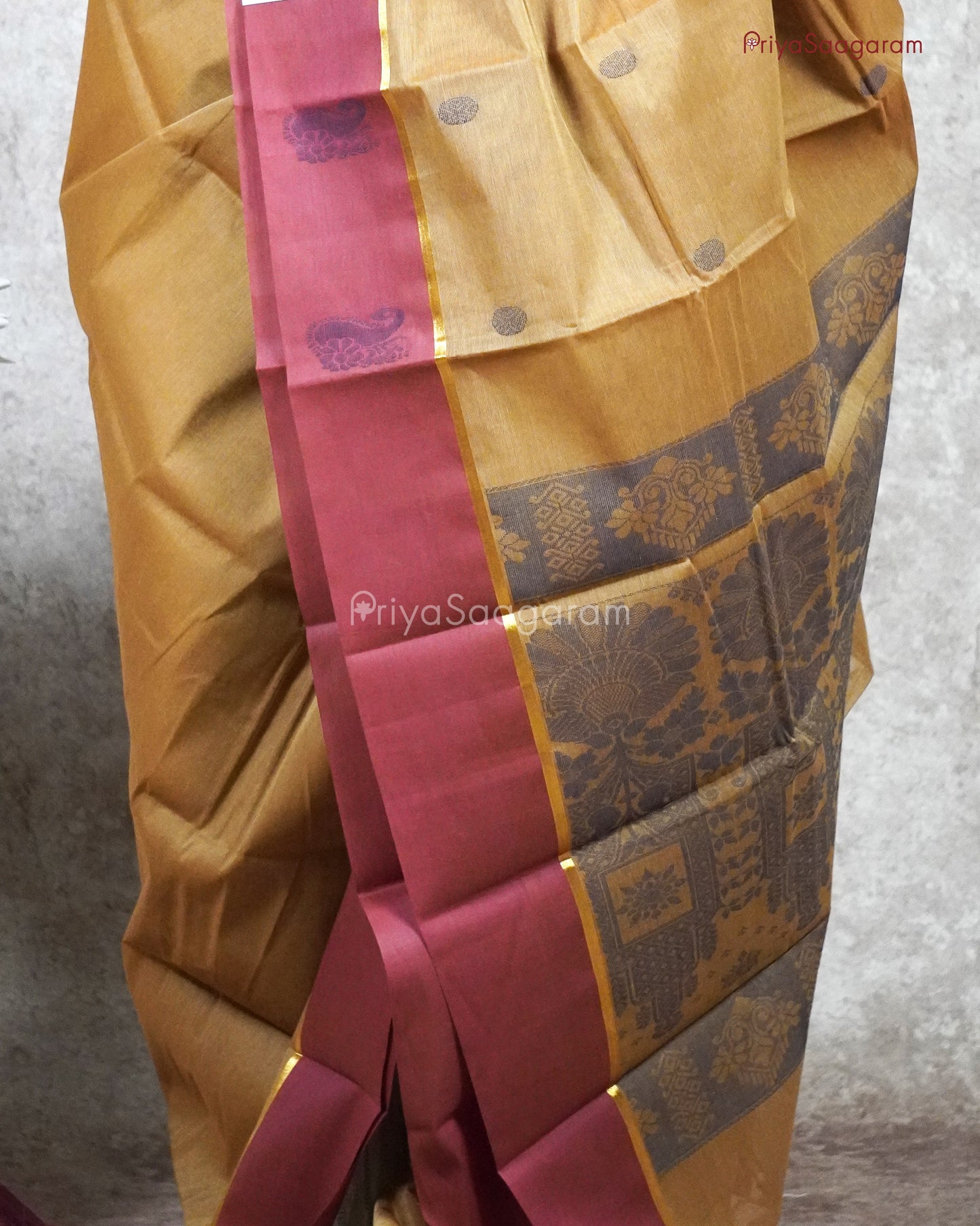 Brown Chettinad Cotton - M227