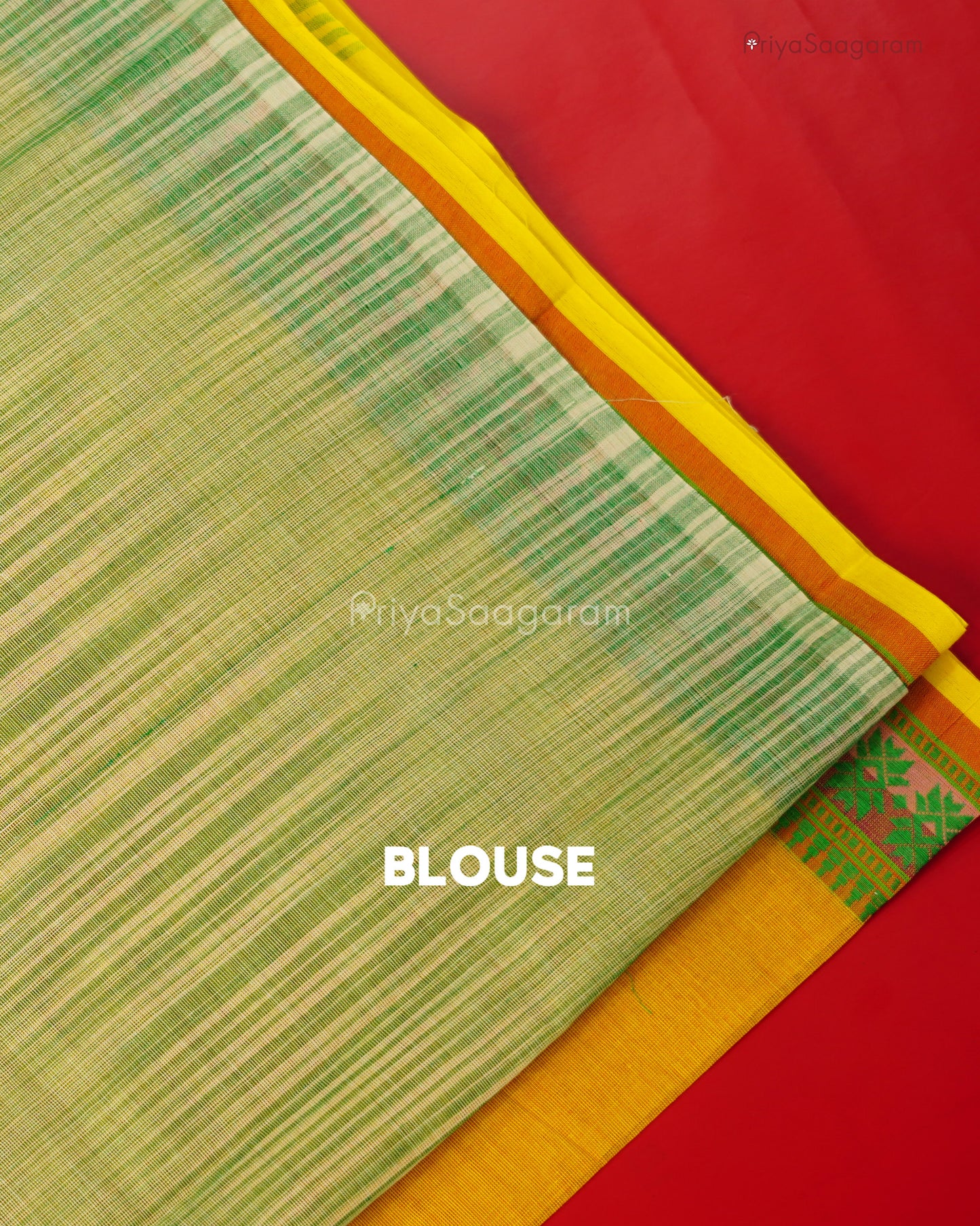 Bright Yellow Chirala Fancy Cotton - M6070