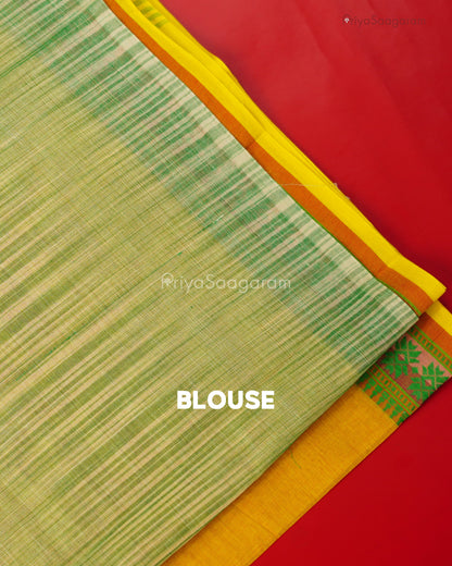 Bright Yellow Chirala Fancy Cotton - M6070