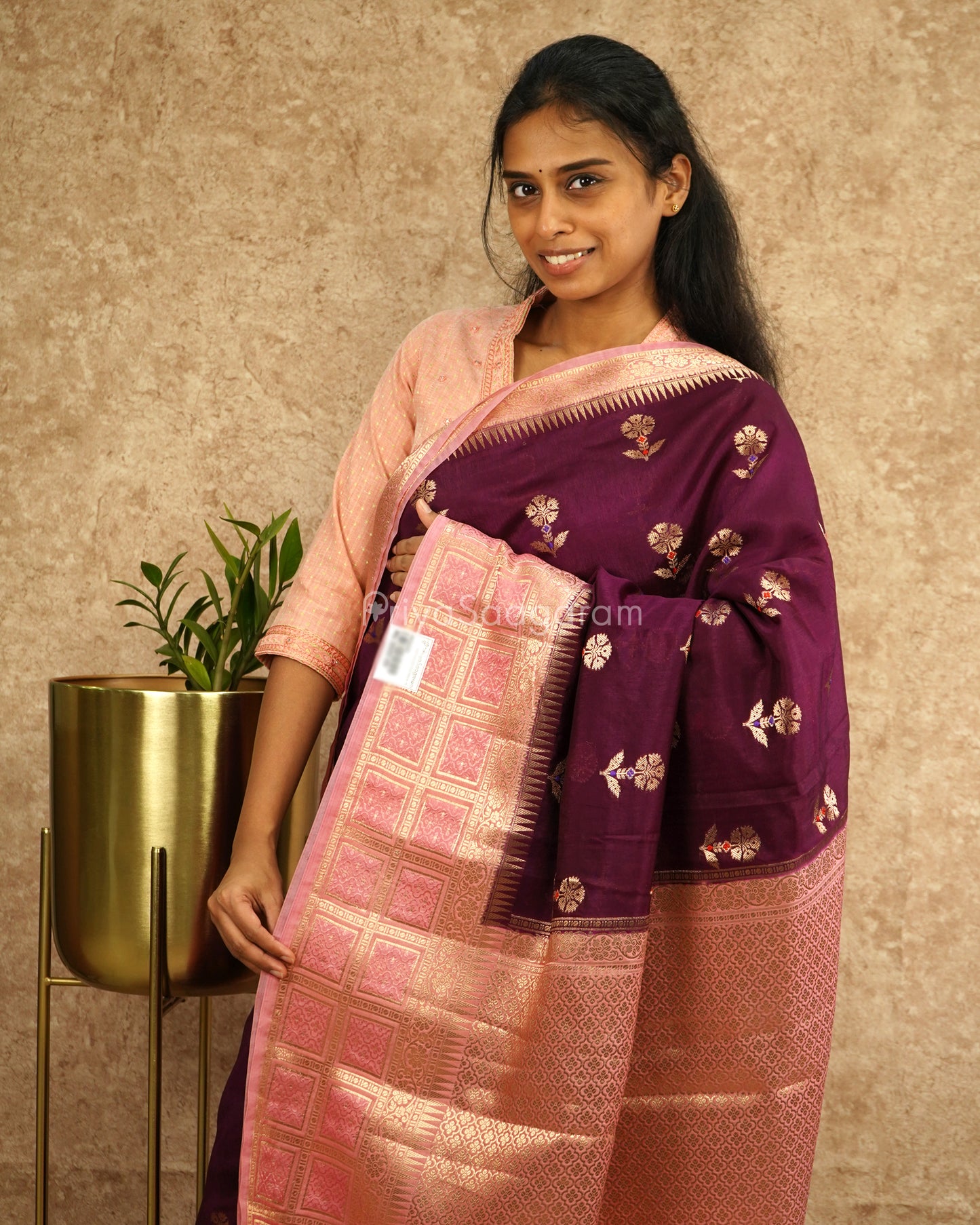 Naaval Pazham Purple Raw Mango Silk - PD4248