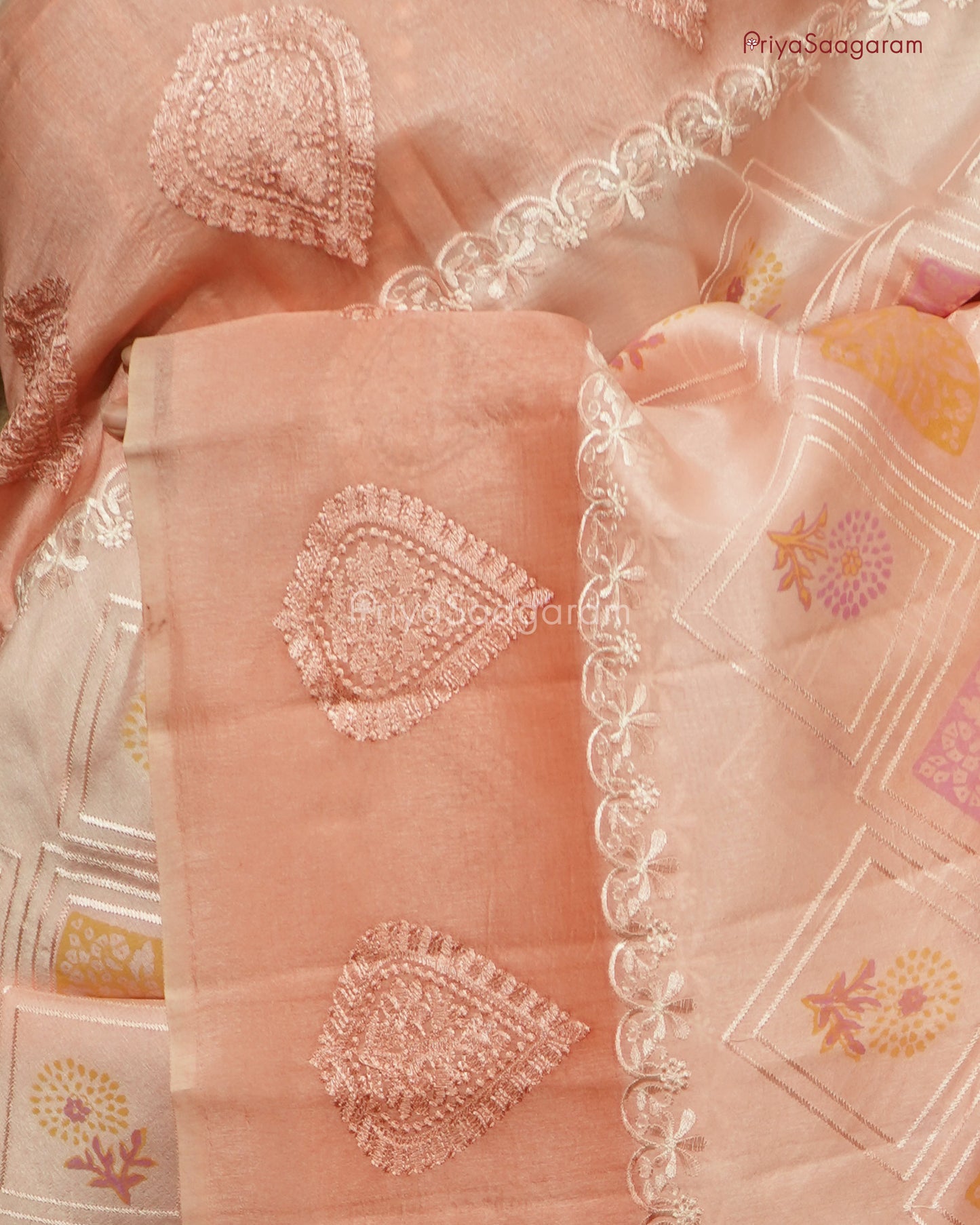 Baby Pink Chiniya Silk - PD1078
