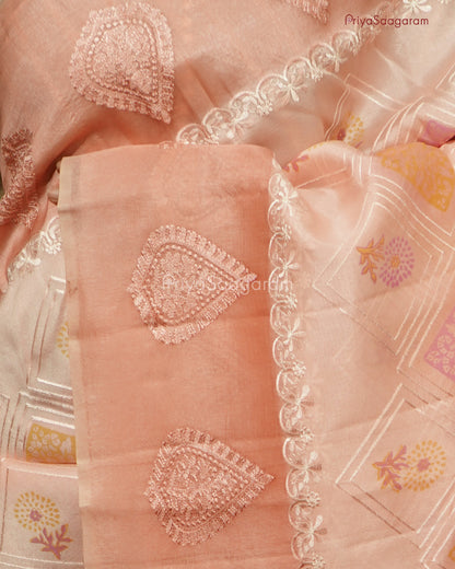 Baby Pink Chiniya Silk - PD1078