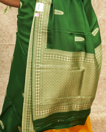 Forest Green Dola Banaras - PD5340