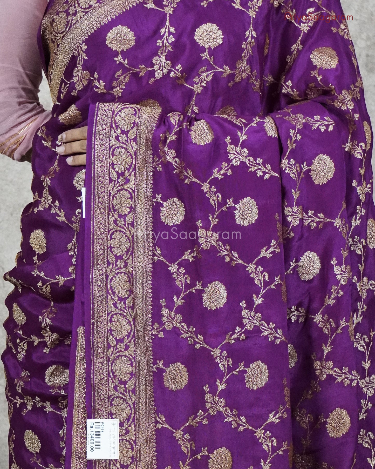Regal Purple Georgette - PC494