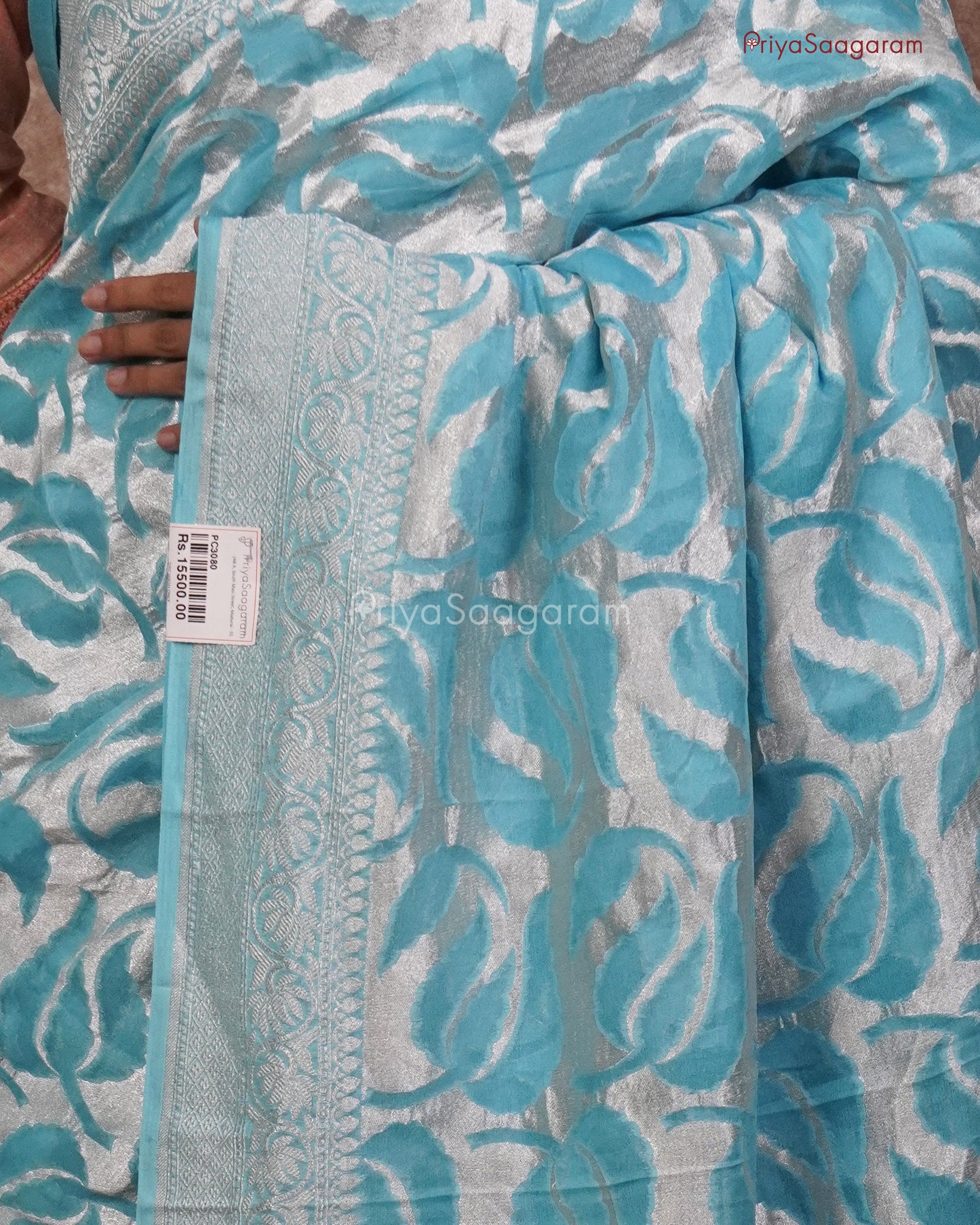 Sky Blue Georgette - PC3080