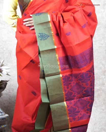 Red Chettinad Cotton - M227