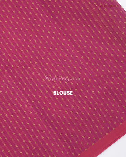 Dark Pink Handloom Cotton - N531