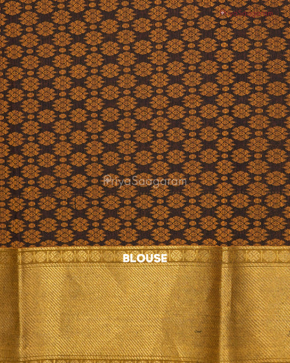 Black Gopuram Chettinad Cotton - N120