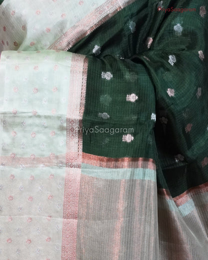 Dark Green Silk Kota - PC3224