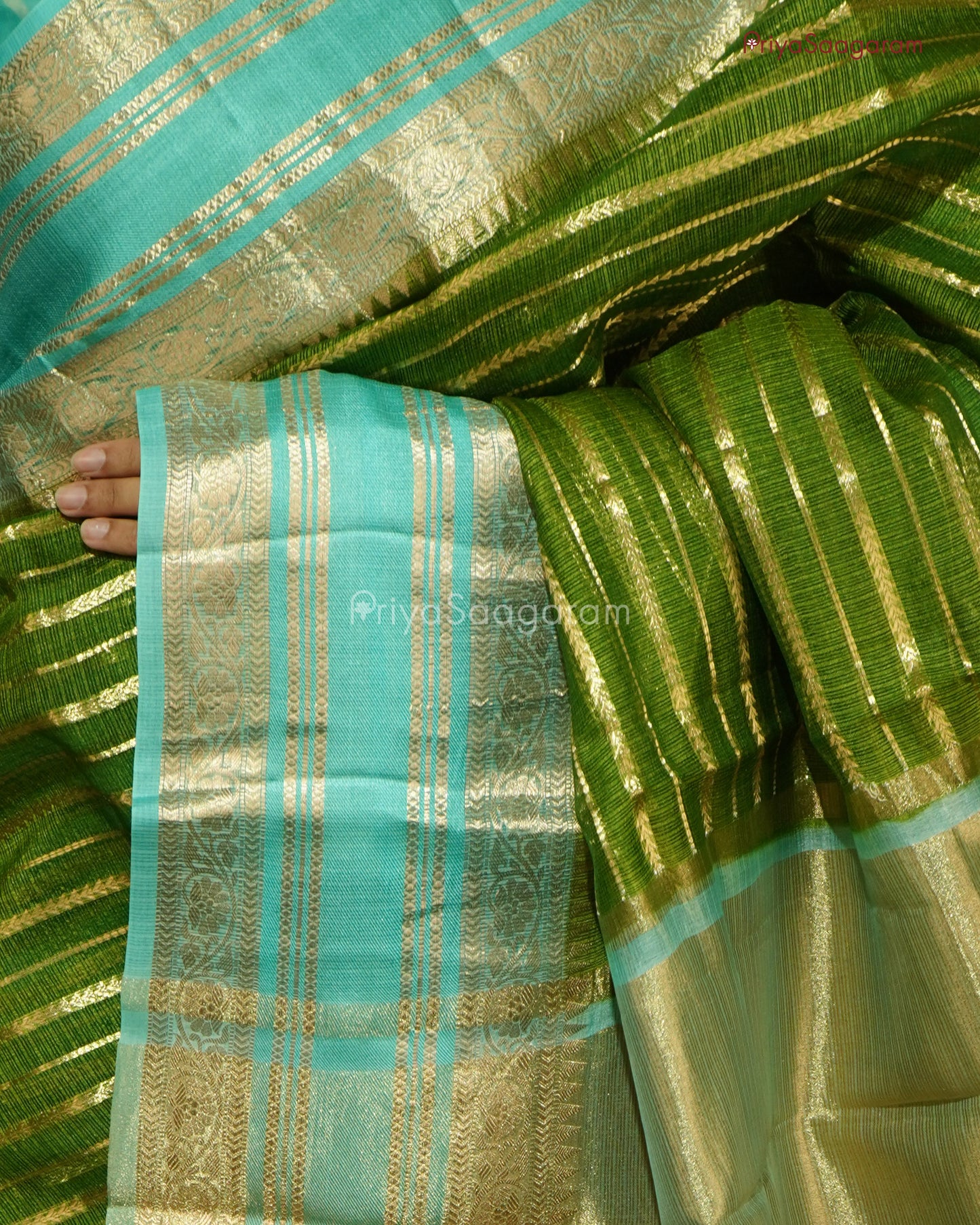 Forest Green Zari Kota - PD1048