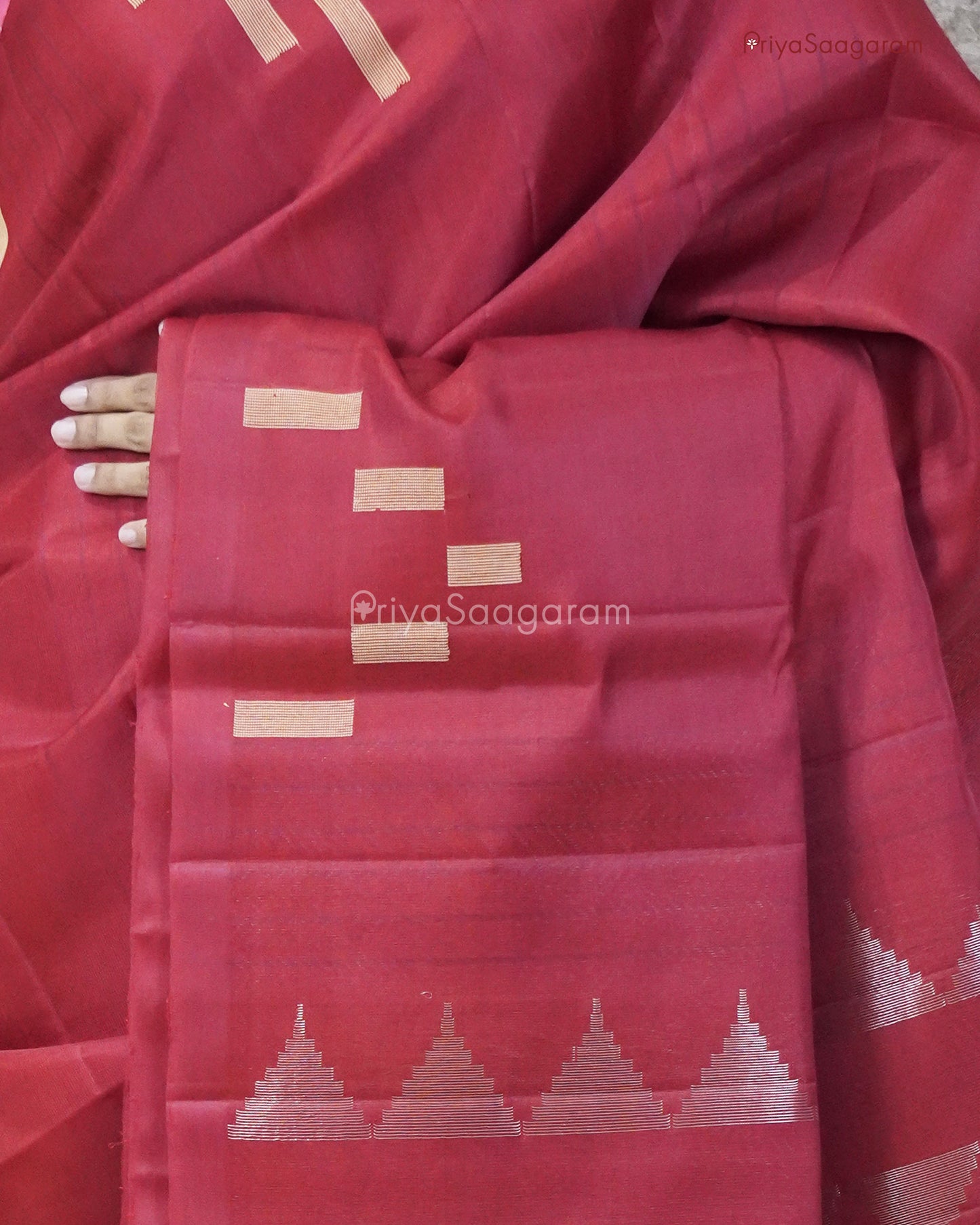 Rich Red Kora Soft Silk - PD152