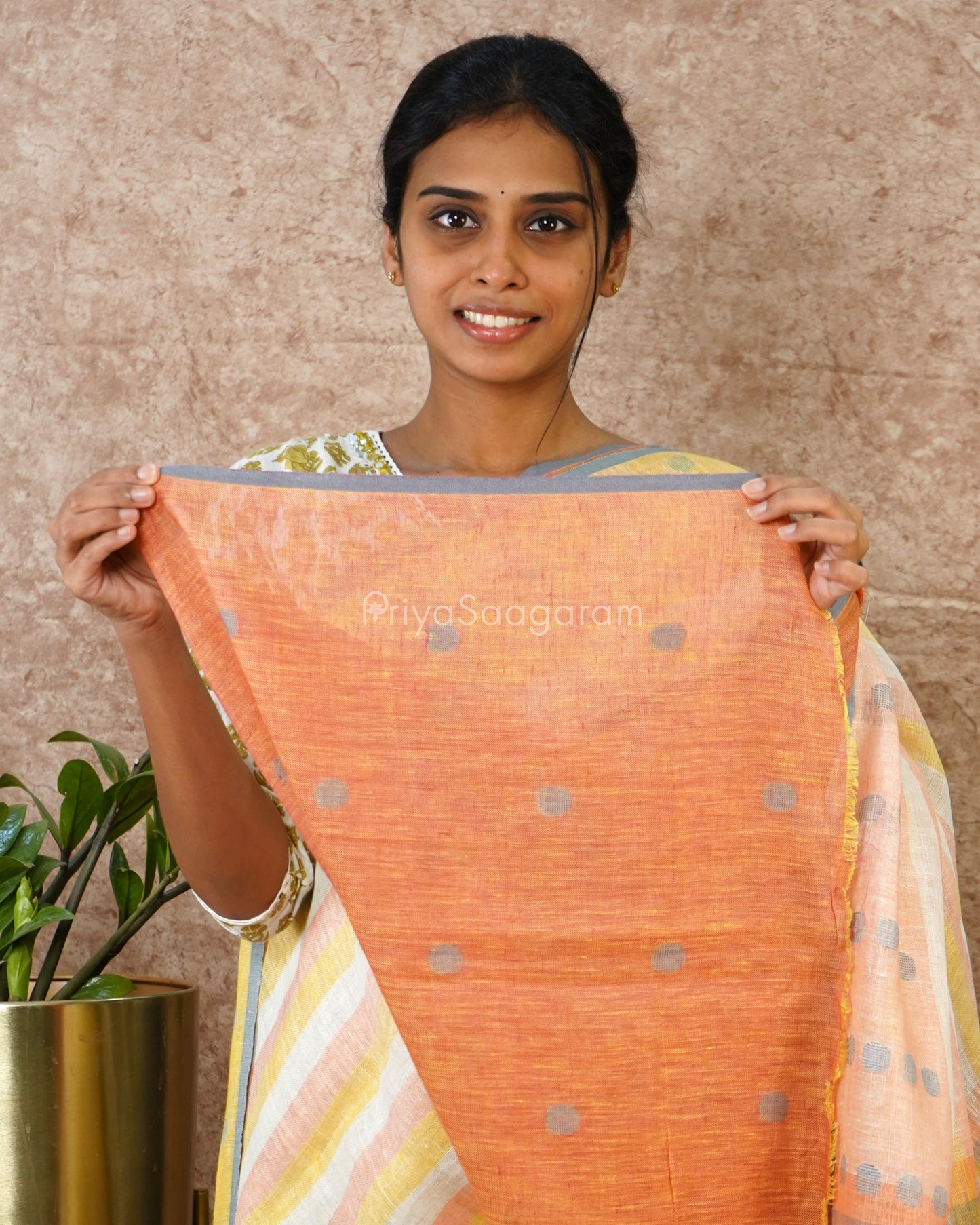 Multi-colour Striped Linen - PD756