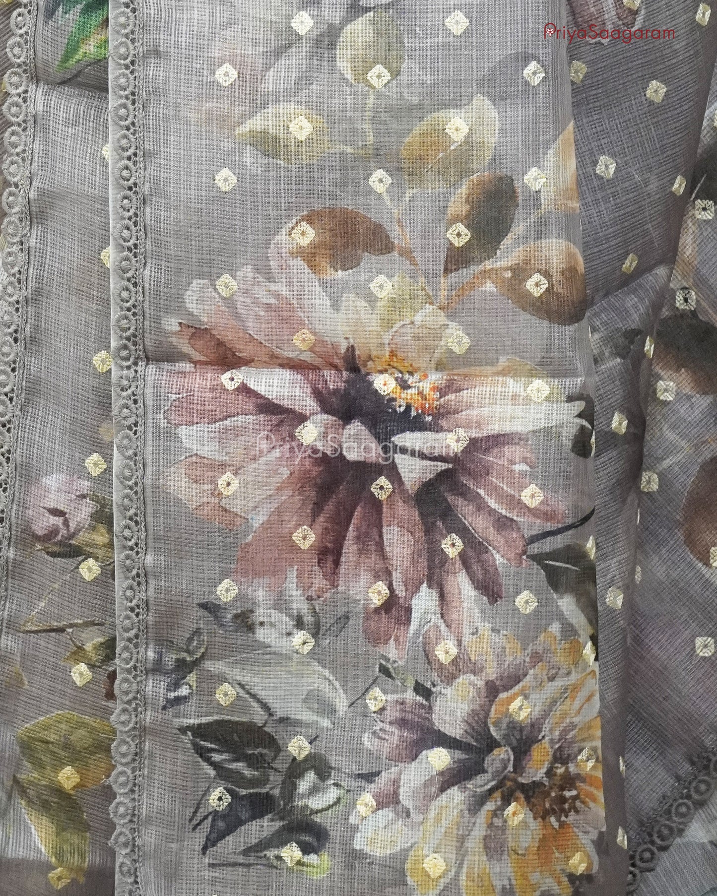 Thistle Purple Floral Kota - PC3558