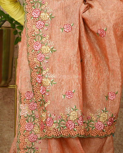Pink Shaded Floral Crush Tissue - PD3124