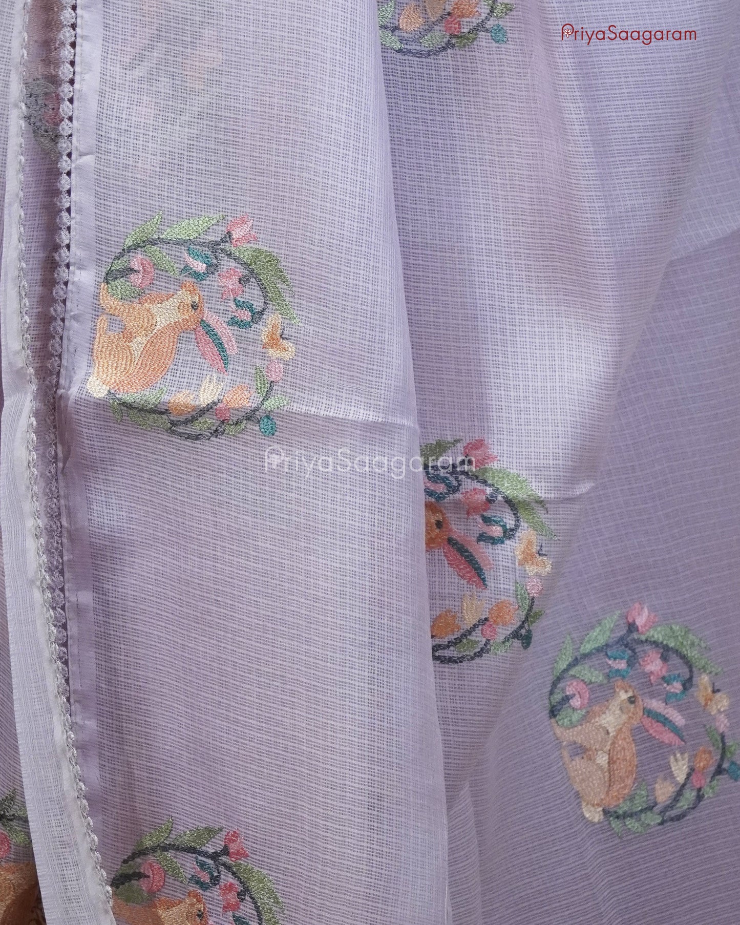 Purple Embroidery Kota - PC3572