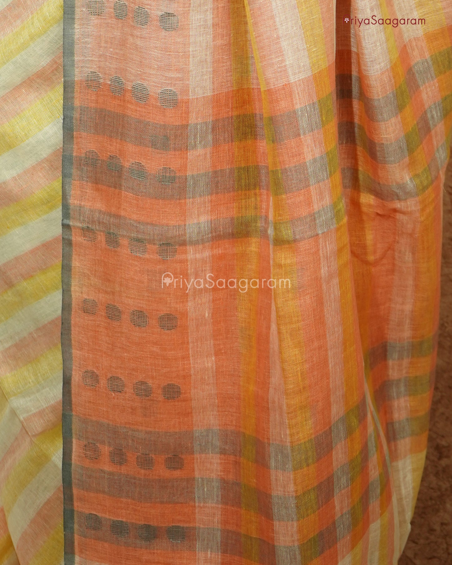 Multi-colour striped Linen - PD756