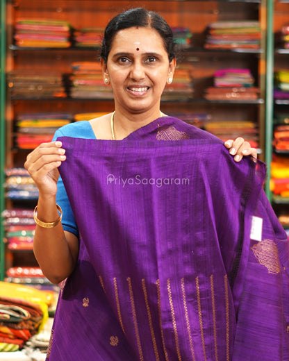 Wine Purple Matka Silk - PE5817