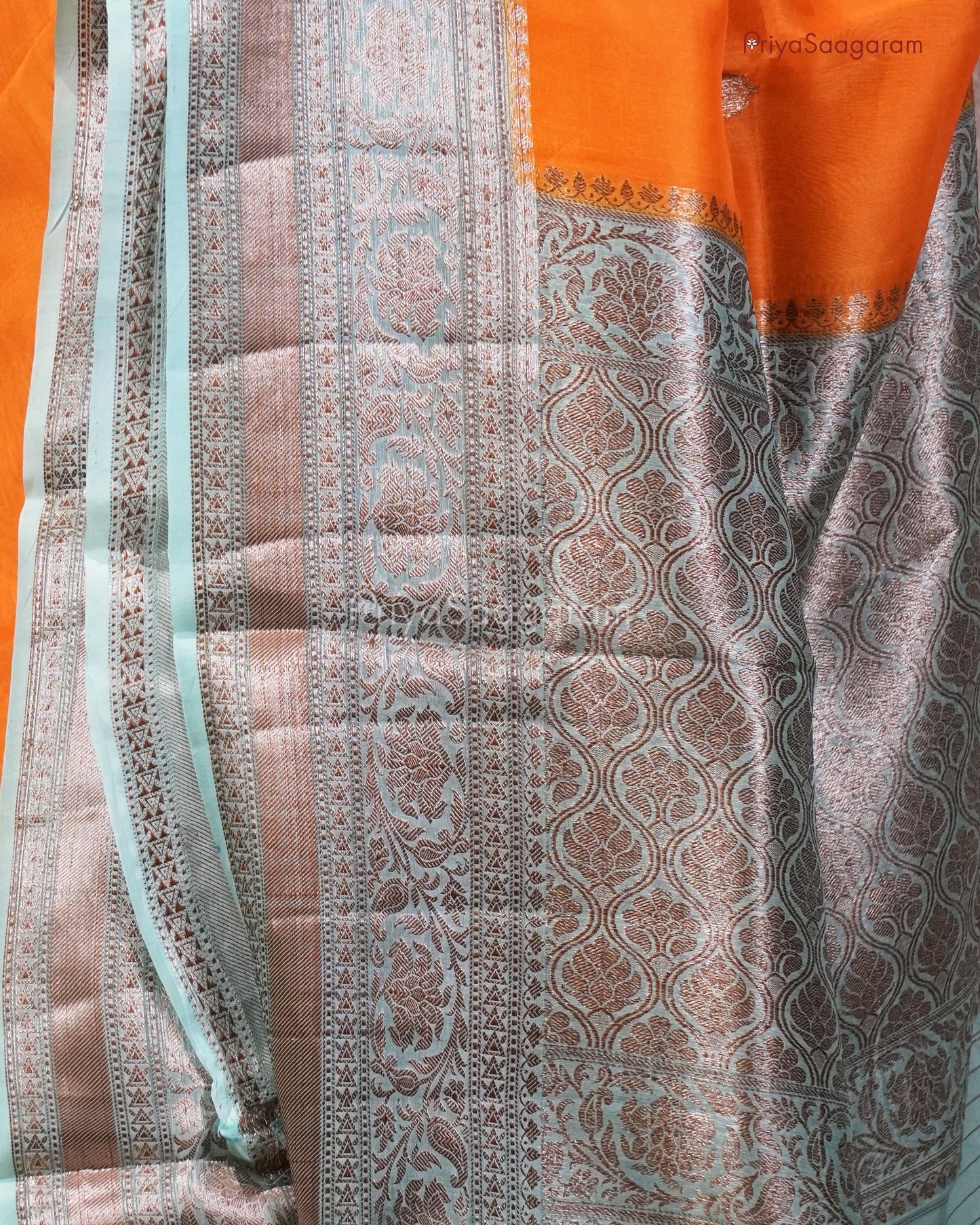 Orange Contrast Kora Organza - PC3213