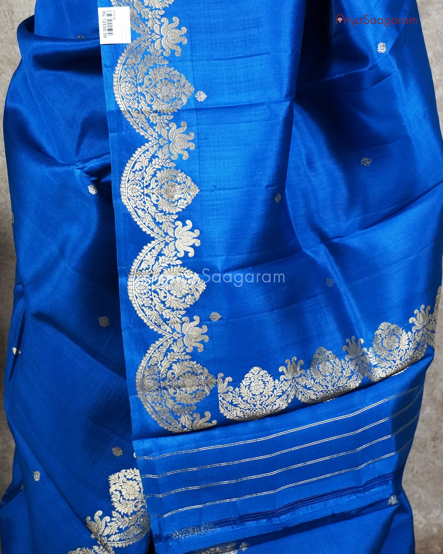Imperial Blue Raw Mango Silk - PC558