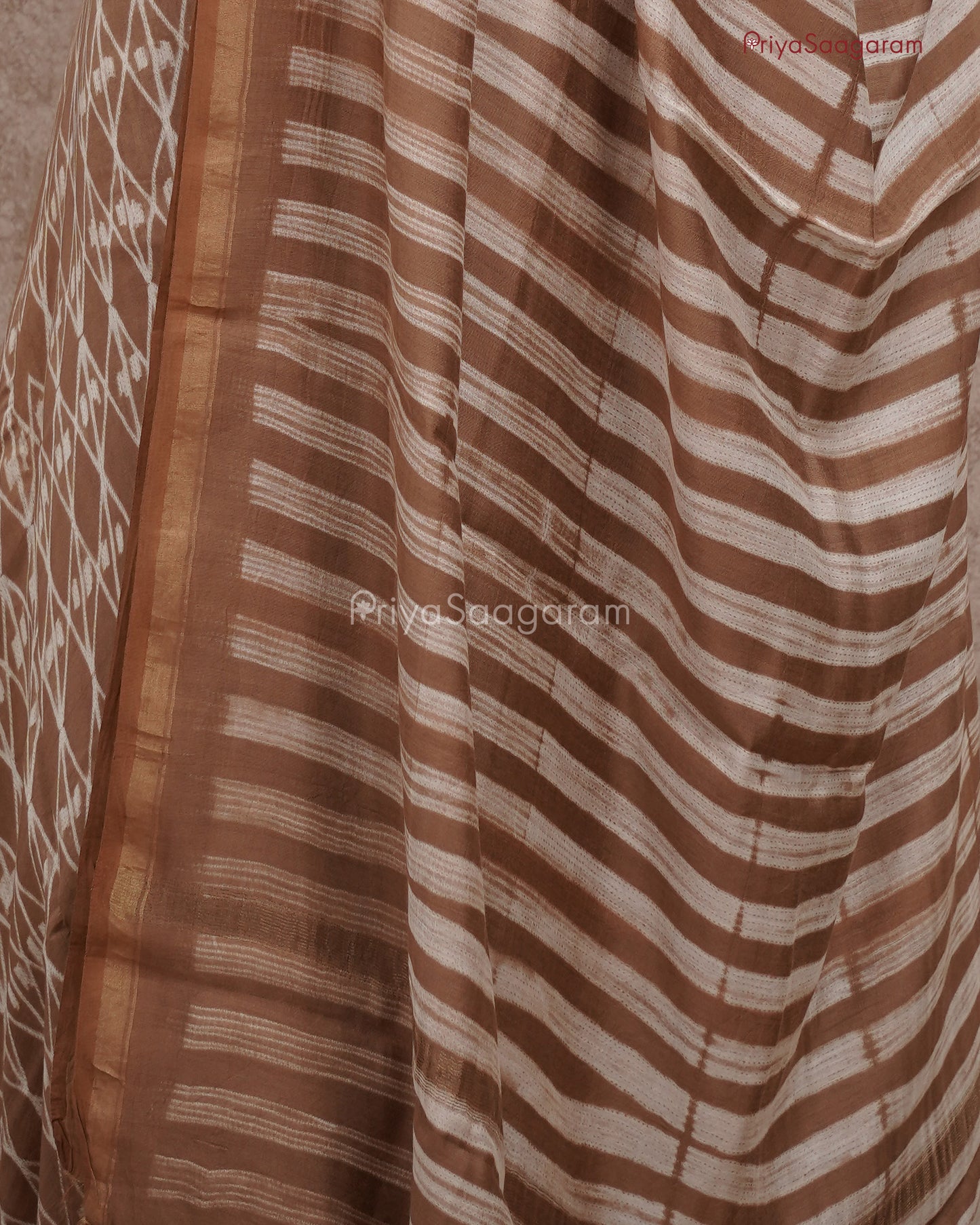 Ash Brown Chanderi - PC1832