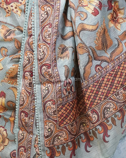 Blue Kalamkari Aari Kota - PC3296