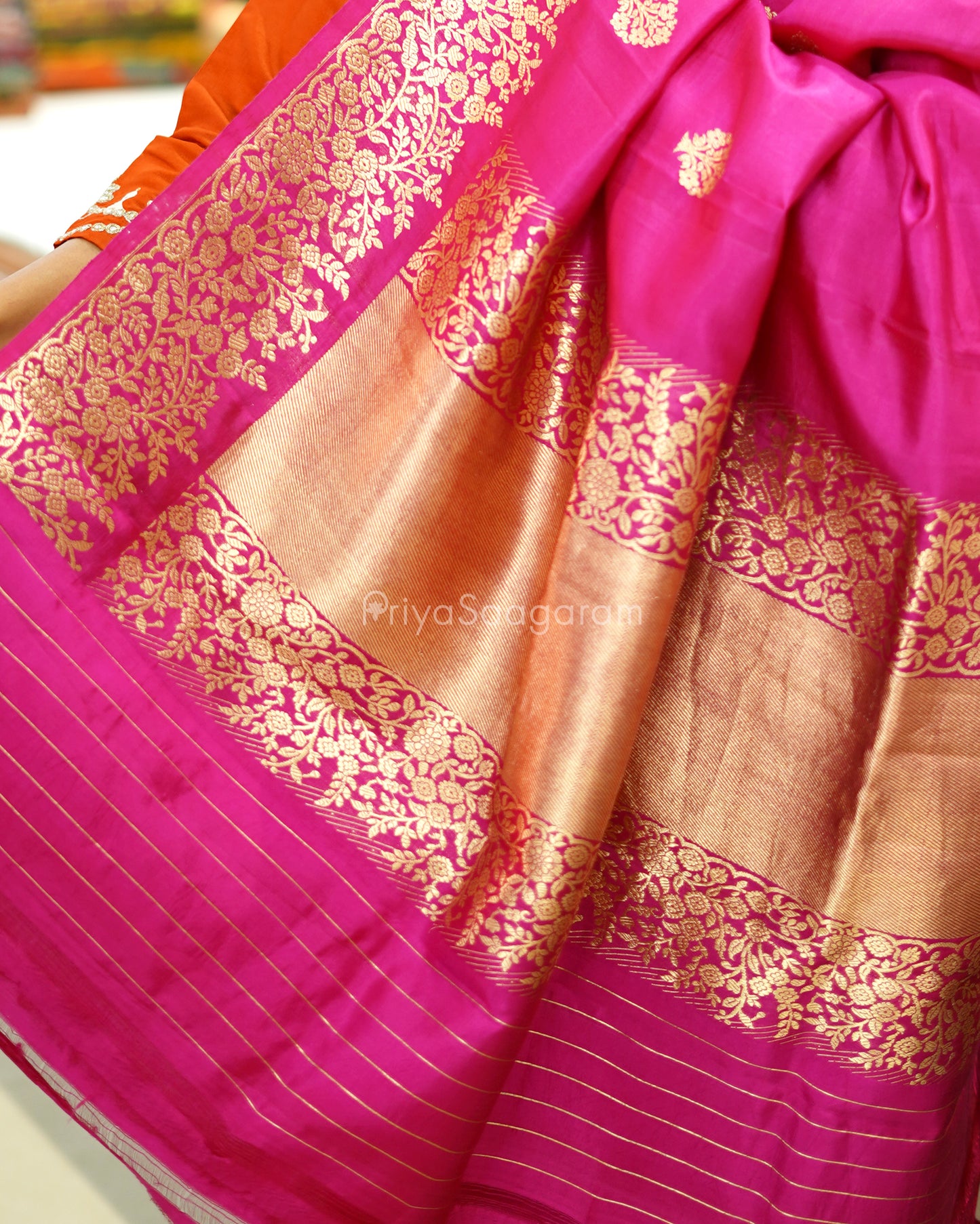 Rani Pink Raw Mango Silk - PC3594