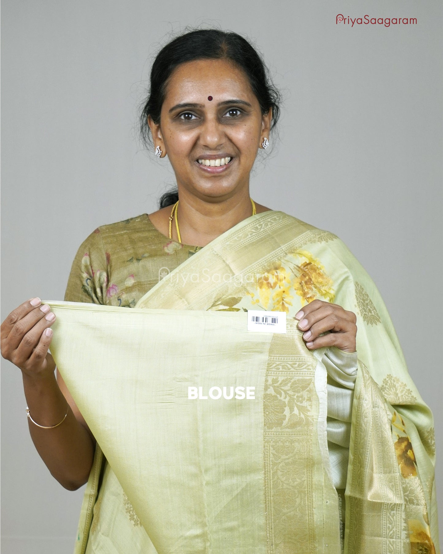 Lime Green Chiniya Silk - PB1854