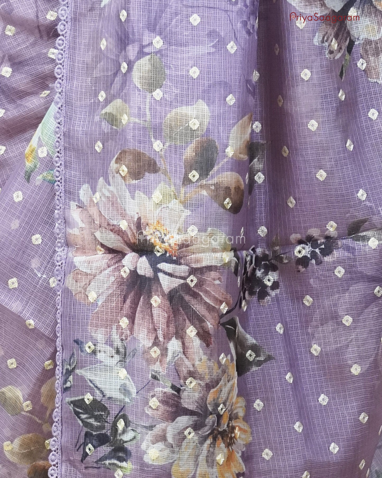 Orchid Lavender Floral Kota - PC3556