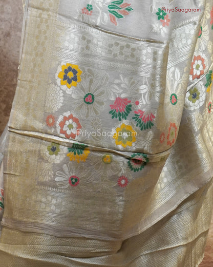 Light Grey Banaras Tussar - PC506