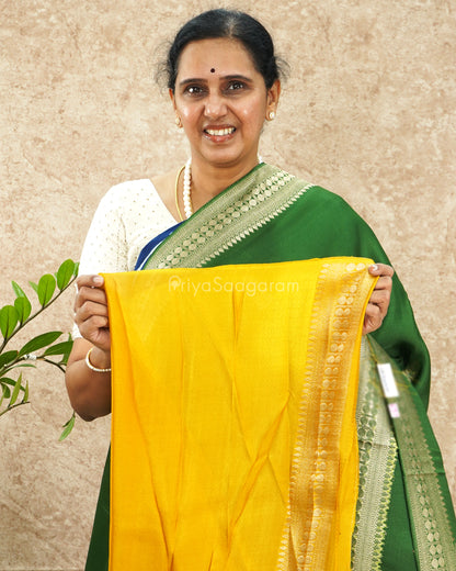 Forest Green Dola Banaras - PD5340