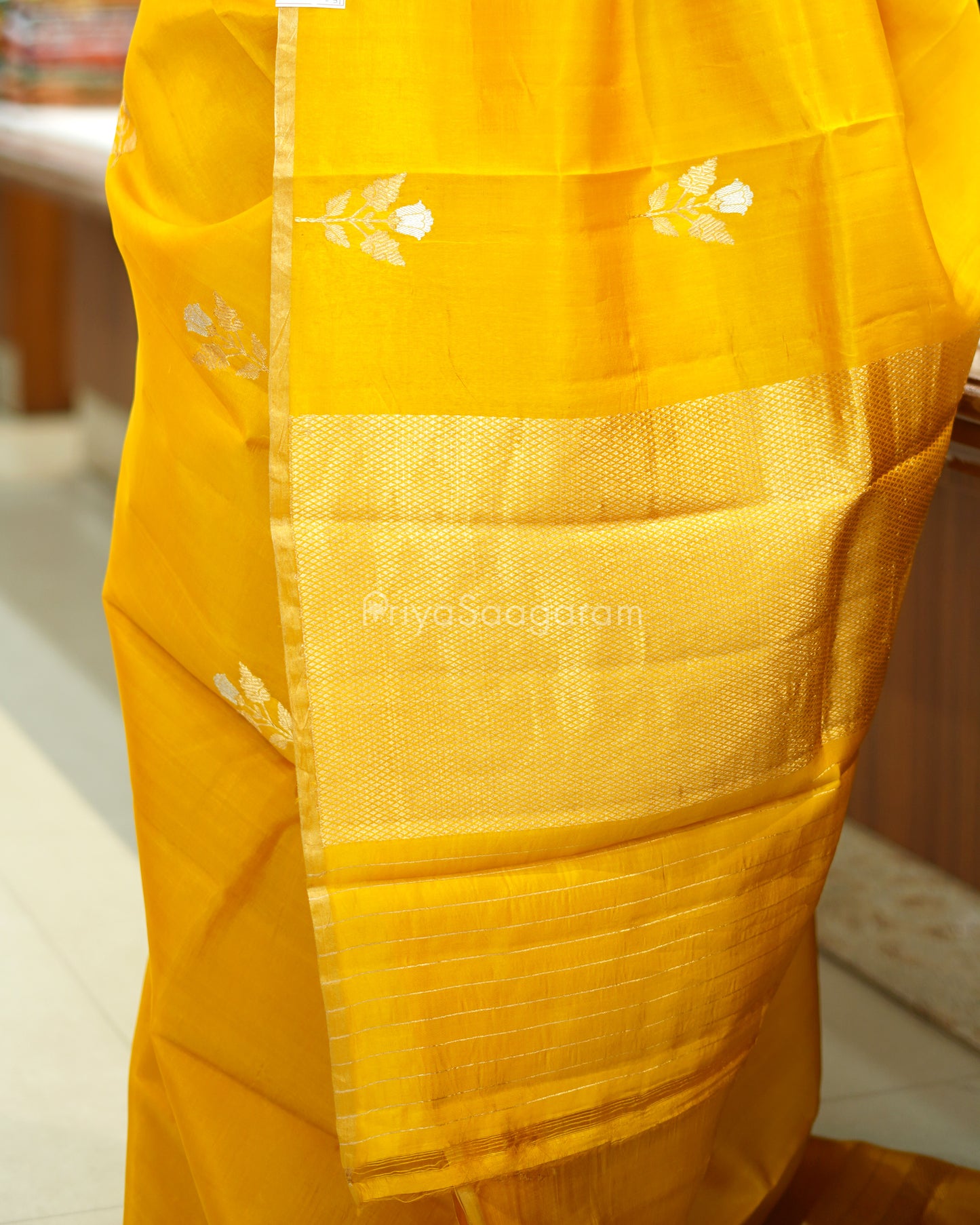 Yellow Raw Mango Silk - PD1072