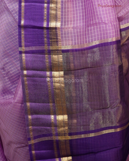 Classic Lavender Banaras Organza - PD1058