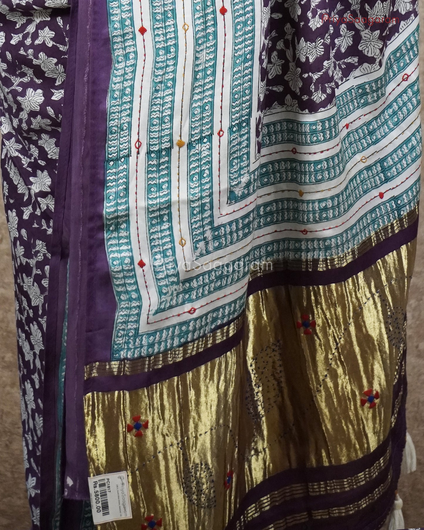 Lavender Modal Tussar - PC1817