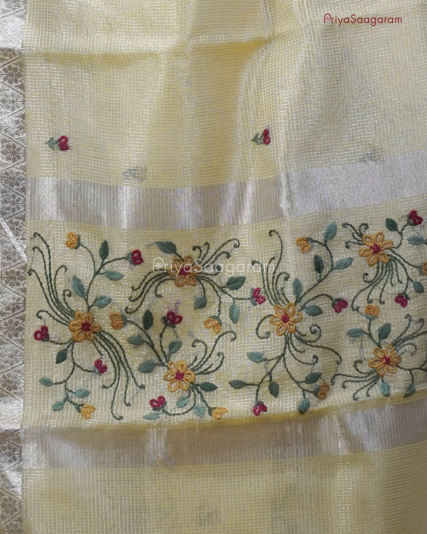Golden Yellow Tissue Kota - PC3351