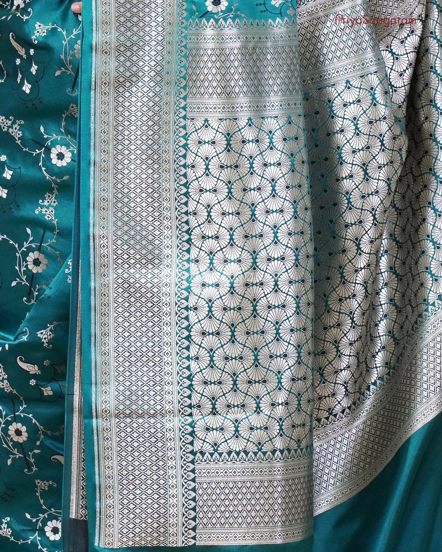Persian Green Satin Katan - PC3636