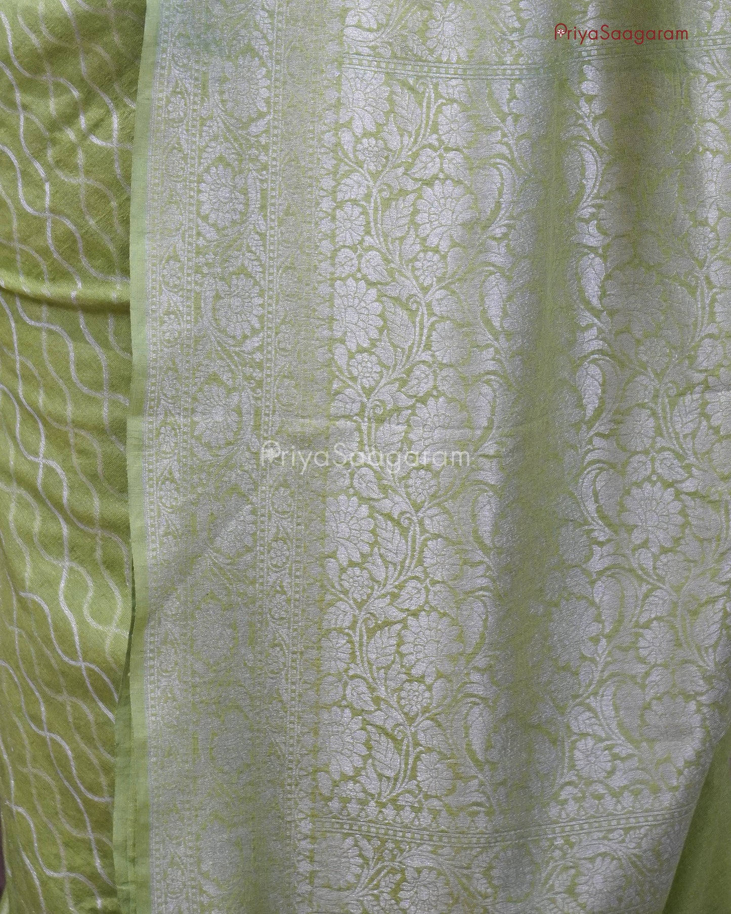 Bright Green Georgette - PC3256