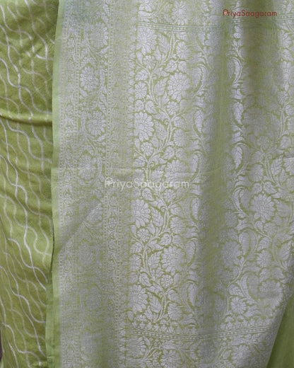 Bright Green Georgette - PC3256