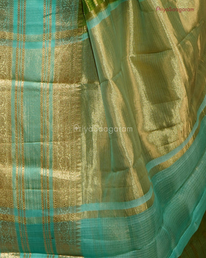 Forest Green Zari Kota - PD1048