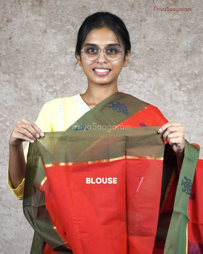 Red Chettinad Cotton - M227