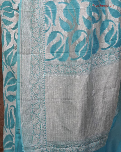 Sky Blue Georgette - PC3080