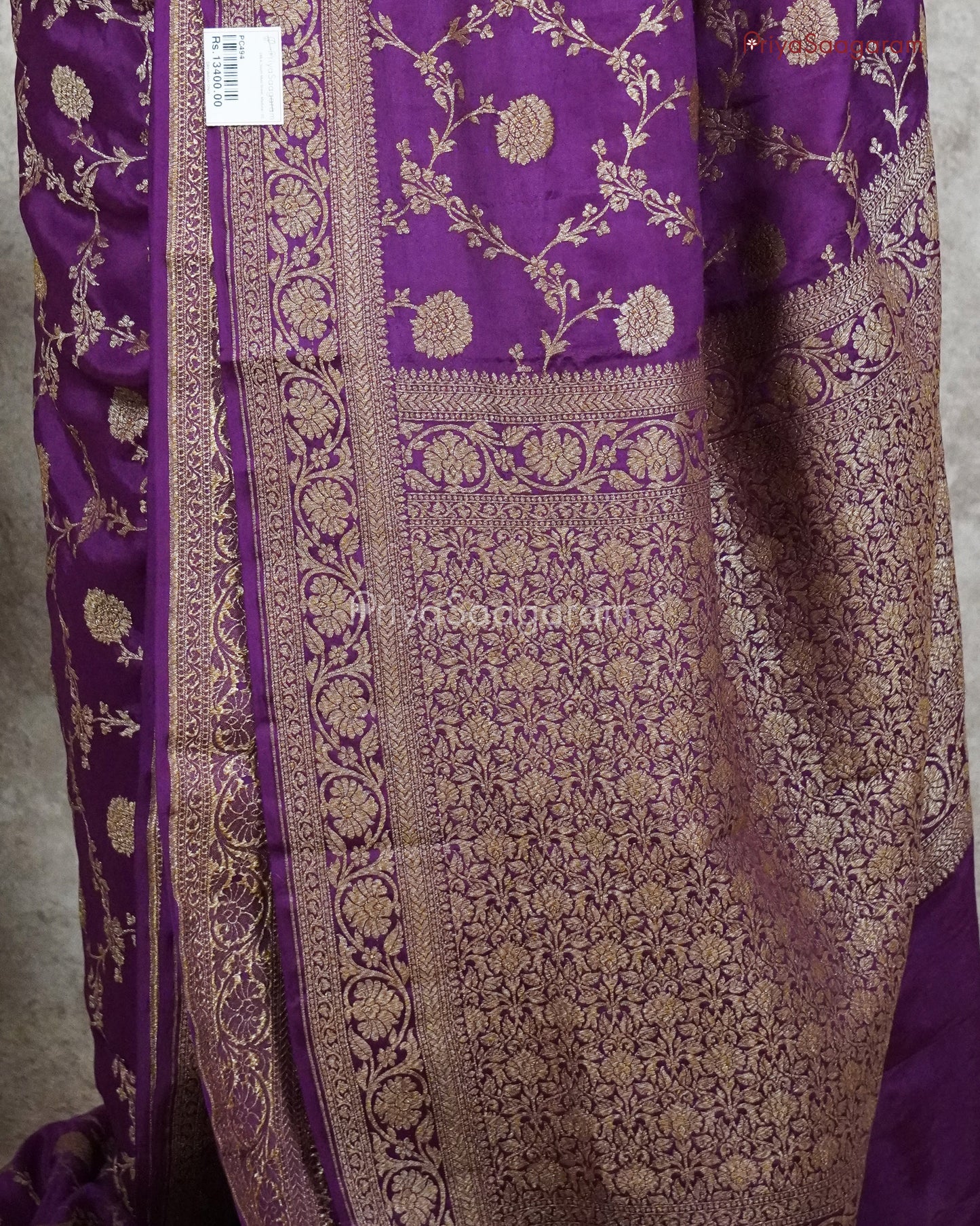 Regal Purple Georgette - PC494