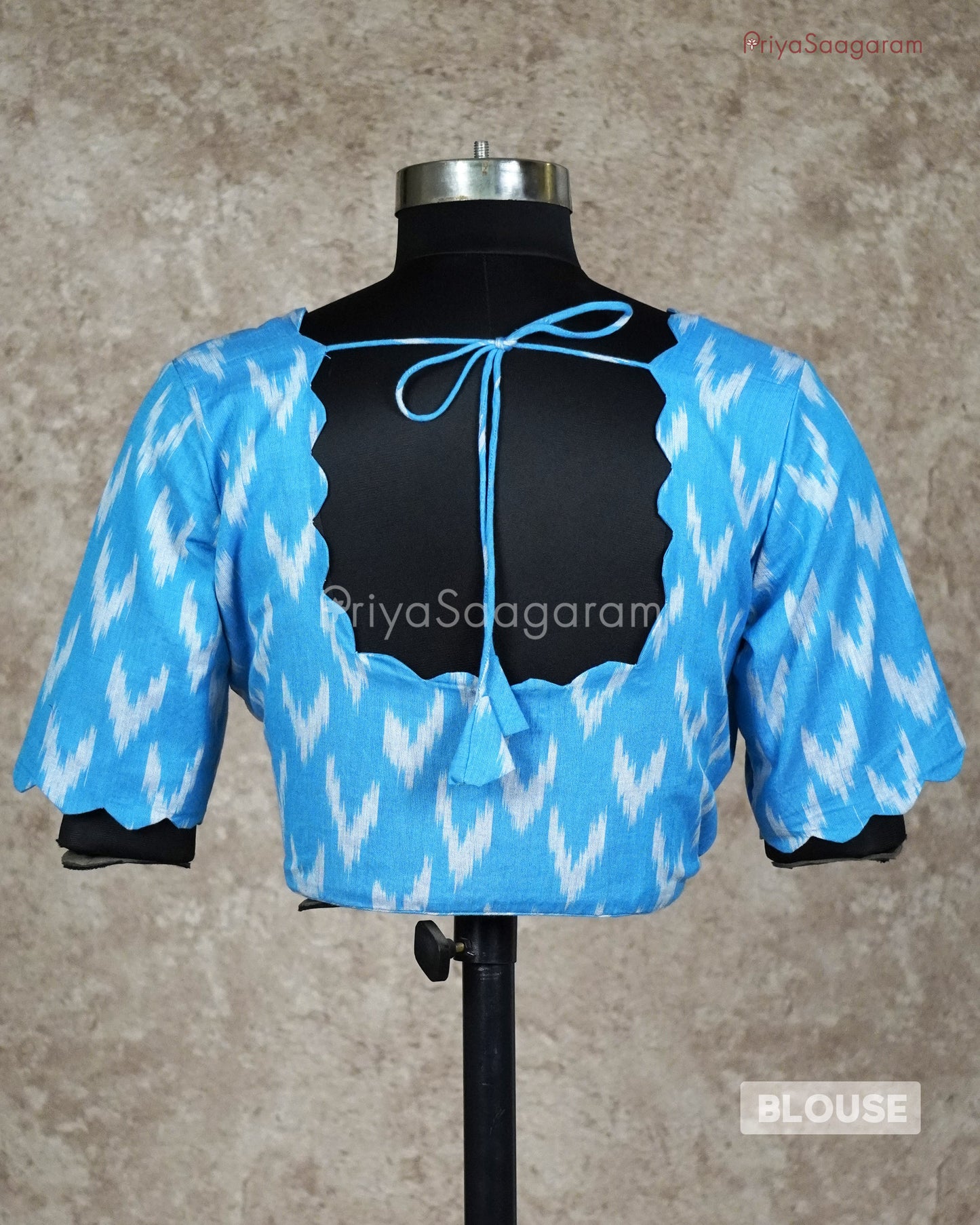 Sky Blue Readywear Blouse - L3544